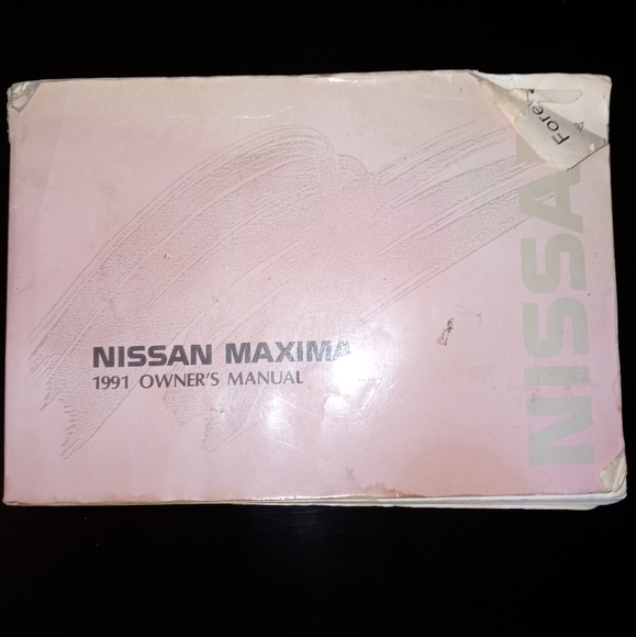 1991 Nissan Maxima Owners Manual / Car Manual - Picture 1 of 4
